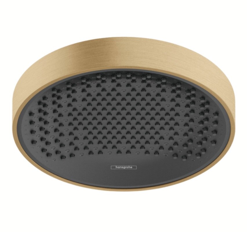 Изображение товара Верхний душ Hansgrohe Rainfinity 26231140, 36 х 36 см, 1 режим струи, без держателя, шлифованная бронза