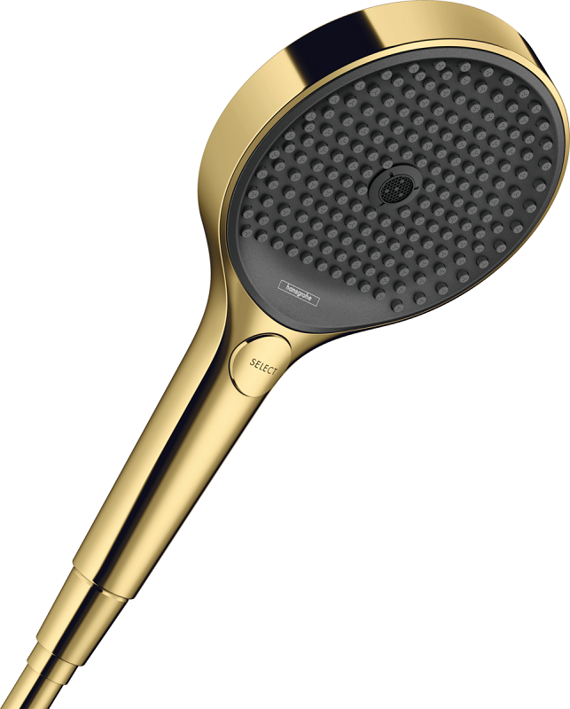 Изображение товара Ручной душ Hansgrohe Rainfinity 130 26864990, 3 типа струи, золото Изображение товара Ручной душ Hansgrohe Rainfinity 130 26864990, 3 типа струи, золото