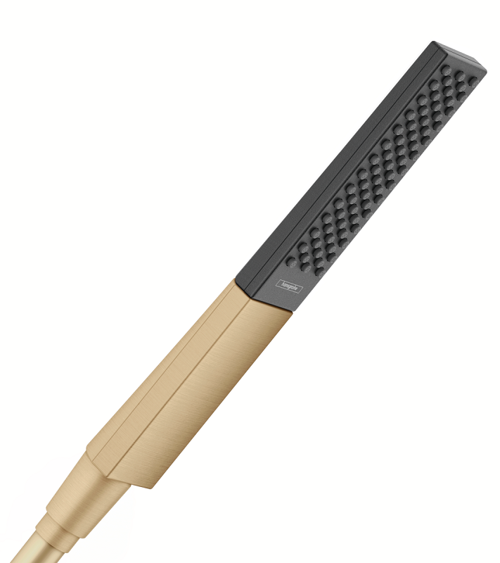 Изображение товара Ручной душ Hansgrohe Rainfinity 100 26867140, EcoSmart 1 тип струи, шлифованная бронза