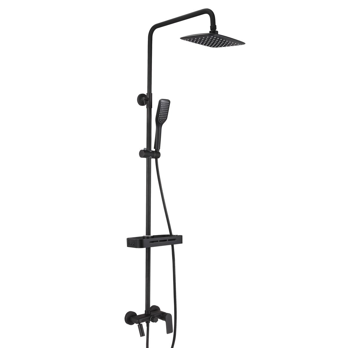 Изображение товара Душевая система Lemark Tropic LM7002BL с изливом черный матовый