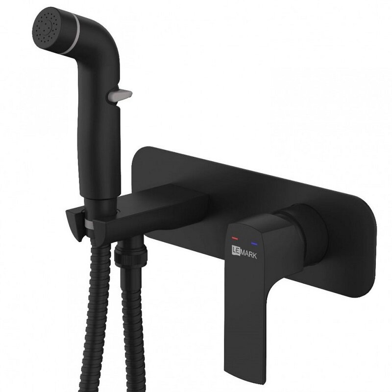 Изображение товара Гигиенический душ Lemark Ursus LM7220BL со смесителем и черным покрытием