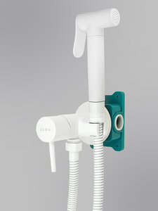 Изображение товара Гигиенический душ ALMAes Benito, AL-859-06, со смесителем, белый