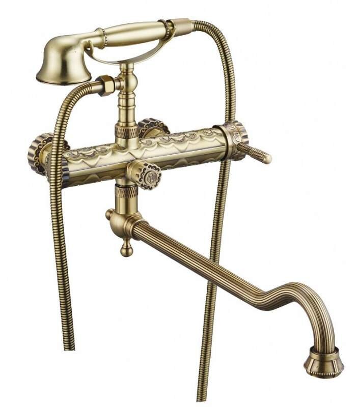 Изображение товара Смеситель для ванны Zorg Antic A 101WDN-BR античная бронза винтажный стиль