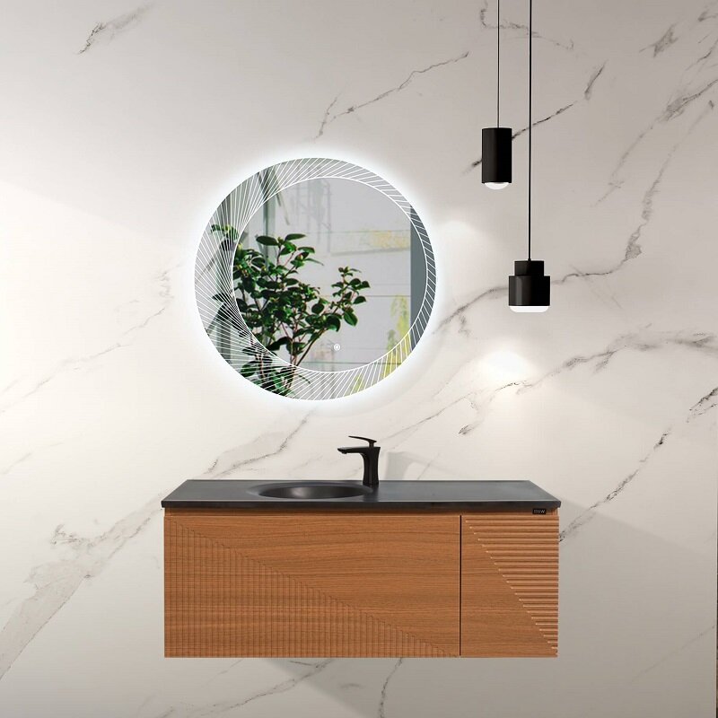 Изображение товара Тумба с раковиной Black&White Universe U918 120 см дуб подвесная