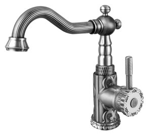 Изображение товара Смеситель Zorg Antic A 114U-SL для раковины, античное серебро