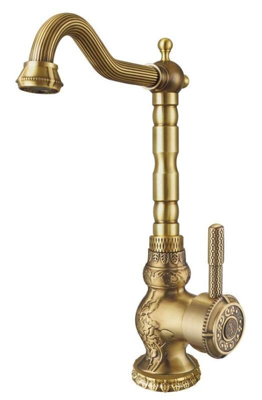 Изображение товара Смеситель Zorg Antic A 305K-BR для кухни антик бронза винтаж стиль