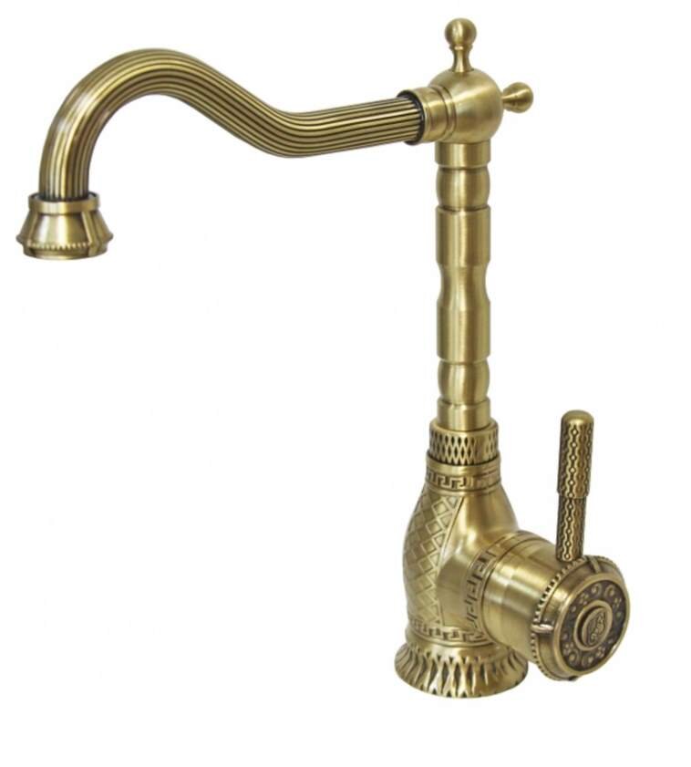 Изображение товара Смеситель Zorg Antic A 313K-BR для кухонной мойки, античная бронза