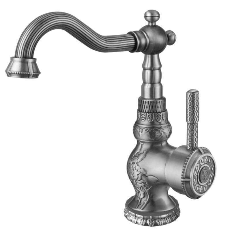 Изображение товара Смеситель Zorg Antic A 309U-SL для раковины, античное серебро