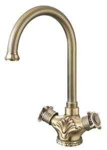 Изображение товара Смеситель Zorg Antic A 2005K-BR для кухни винтаж бронза 194 мм