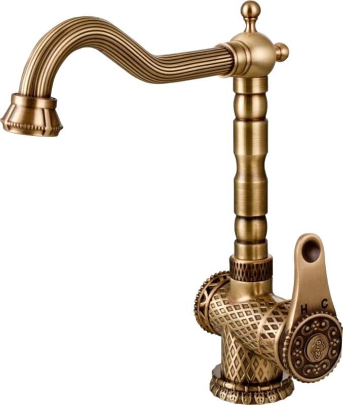 Изображение товара Смеситель для кухни Zorg Antic A 408K-BR бронза винтаж стиль