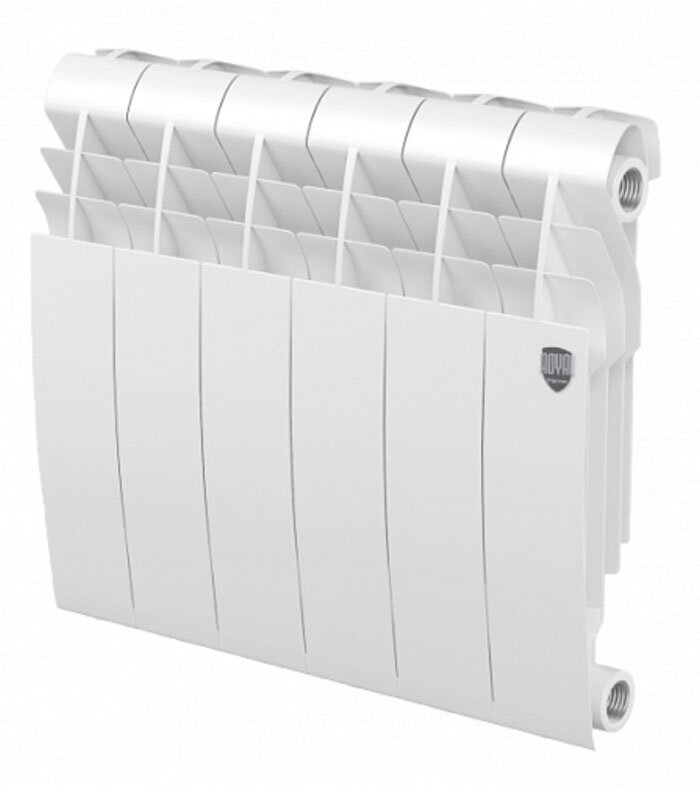 Изображение товара Биметаллический радиатор Royal Thermo BiLiner 350 Bianco Traffico 6 секций боковое подключение