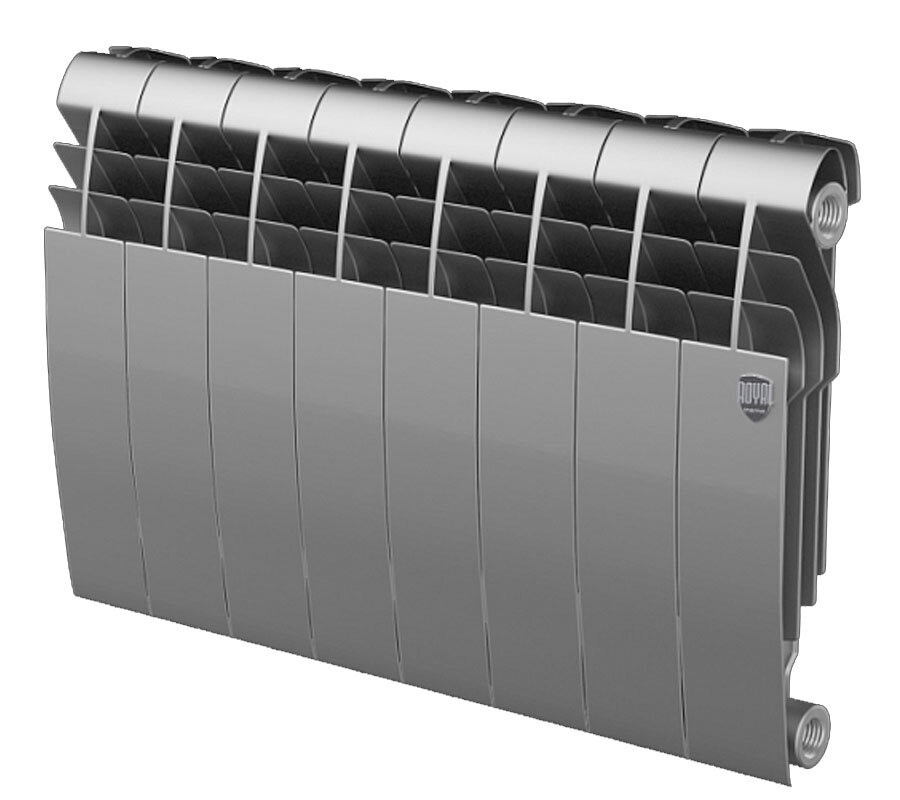 Изображение товара Радиатор биметаллический Royal Thermo BiLiner 350 Silver Satin 8 секций