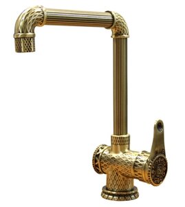 Изображение товара Смеситель Zorg Antic A 418 K-BR LOFT для кухонной мойки, античная бронза