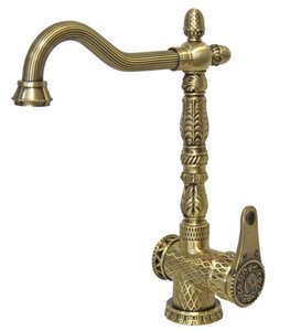 Изображение товара Смеситель Zorg Antic A 421 K-BR для кухонной мойки античная бронза винтажный стиль