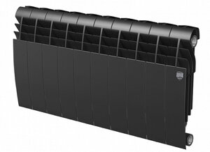 Изображение товара Радиатор биметаллический Royal Thermo BiLiner 350 Noir Sable 10 секций, боковое подключение, RTBNS35010