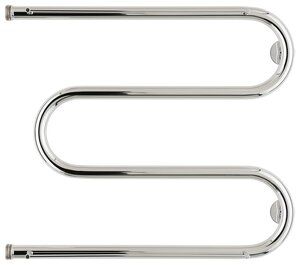 Изображение товара Полотенцесушитель водяной Стилье М-образный 00014-5065, с полочками, 1 дюйм, высота 50 см x ширина 65 см, хром