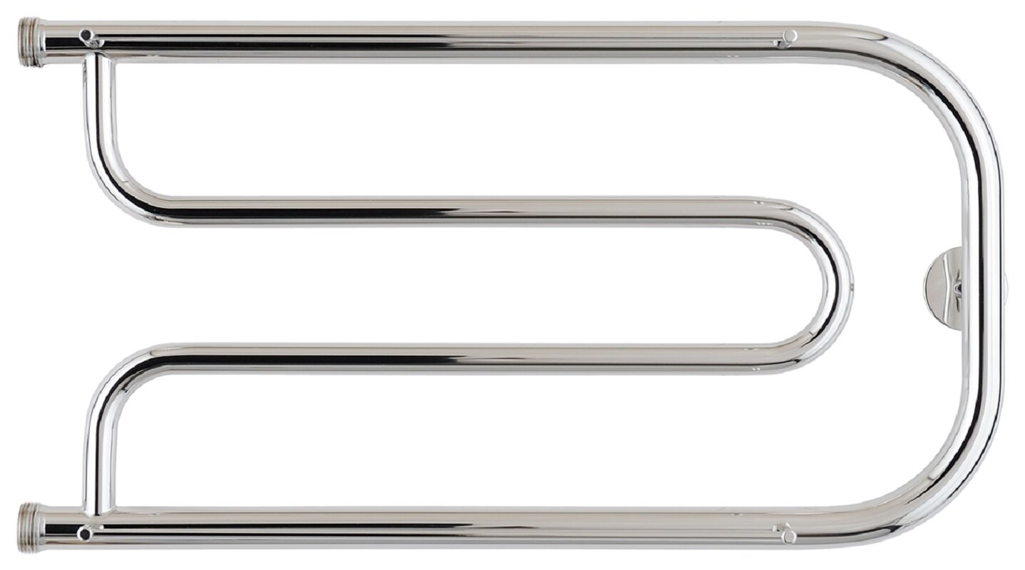 Изображение товара Водяной полотенцесушитель Стилье Дуэт 00015-3265 с полочками хром для ванной