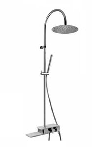 Изображение товара Душевая система Paini Pad PDCR689B0 верхний душ, хром, белый