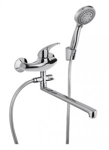 Изображение товара Смеситель Paini Smile 39CR112P19CAKM для ванны универсальный, с душевым гарнитуром, хром