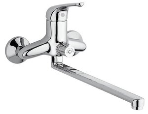 Изображение товара Смеситель Paini Trento TRCR119LMKM для ванны, длинный излив, без душевого гарнитура, хром