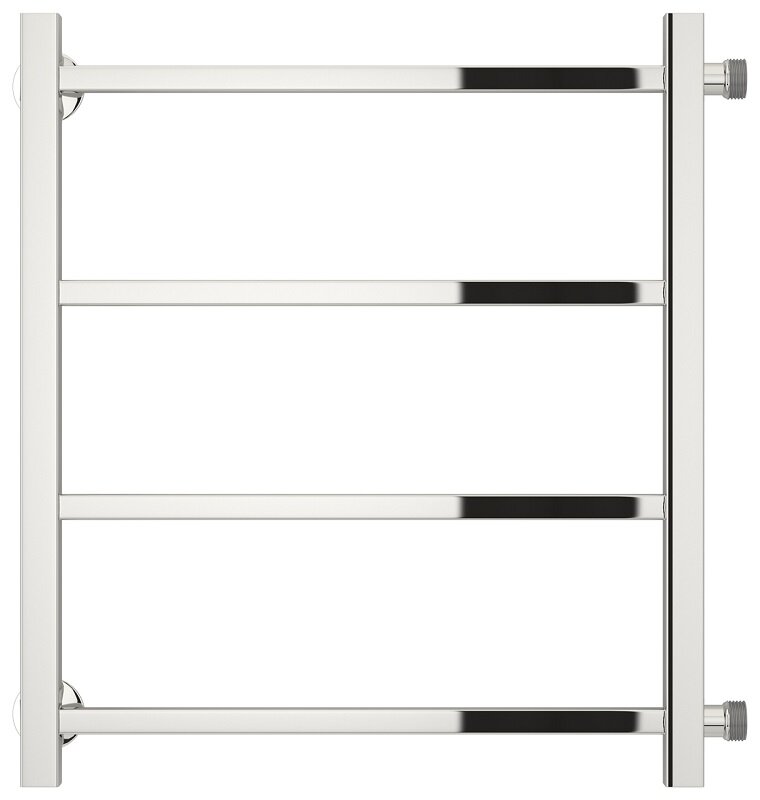Изображение товара Полотенцесушитель водяной Стилье Версия-КБ 00630-5050, 1 дюйм, высота 50 см x ширина 50 см, хром