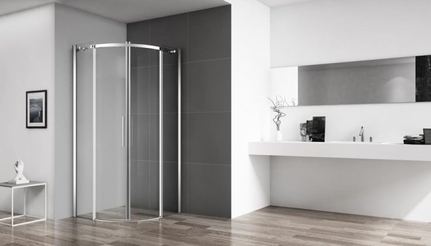 Изображение товара Душевой уголок BelBagno Acqua R-2-90-C-Cr 90x90 с прозрачным стеклом и хром профилем