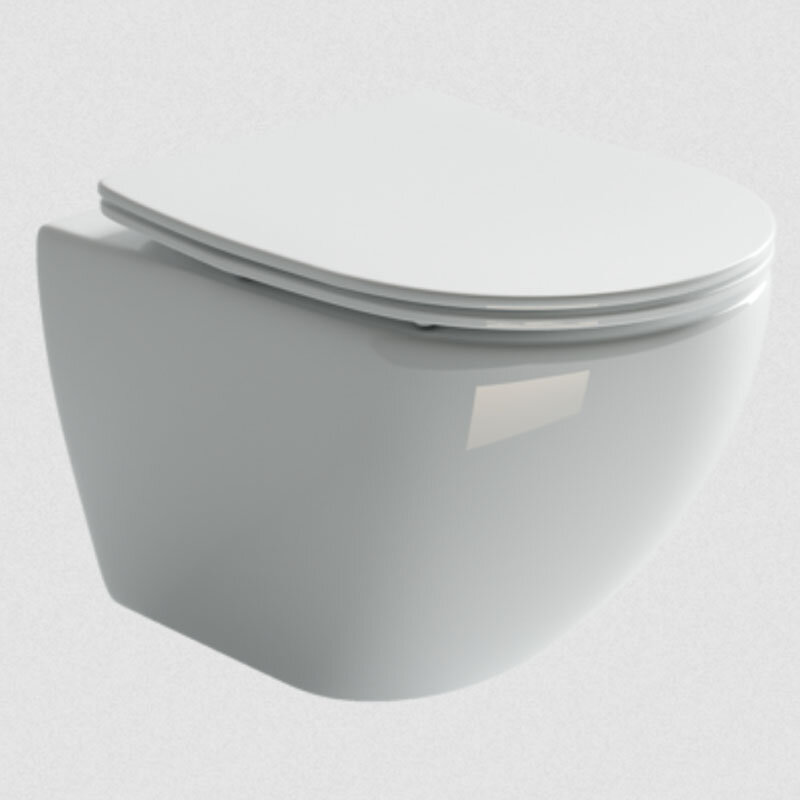 Изображение товара Подвесной унитаз Ceramicanova Metropol CN4002 Rimless с микролифтом и горизонтальным выпуском