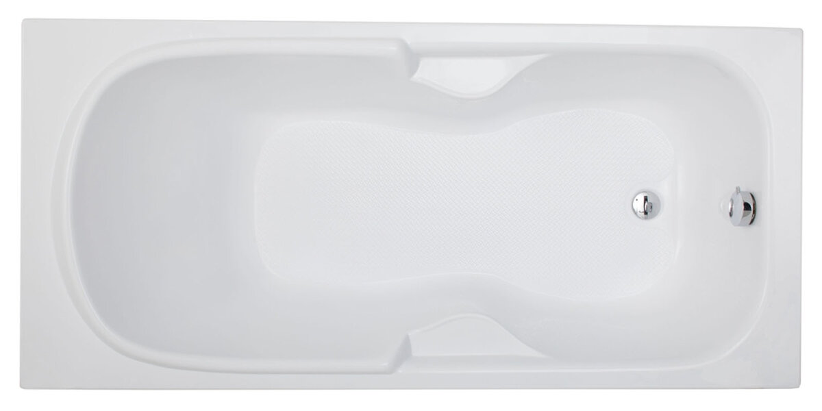 Изображение товара Акриловая ванна Aquanet Polo 170x80 см, классика, белая, с каркасом