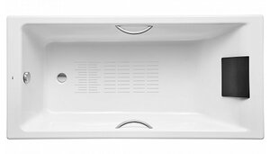 Изображение товара Чугунная ванна Roca Belice 175x85 см с ручками, Испания, гарантия 10 лет