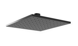 Изображение товара Верхний душ Paini 50PZ759QQ25 25 см, квадратный, металл, черный брашированный PVD
