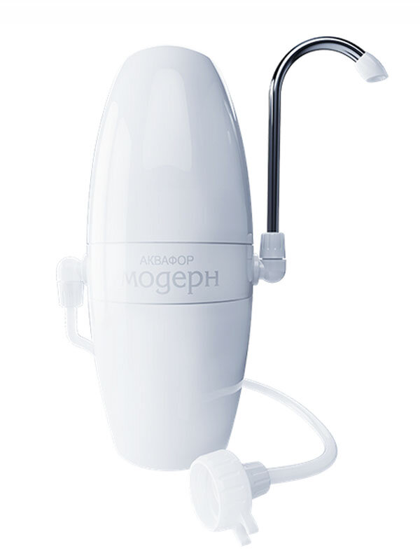 Изображение товара Водоочиститель Аквафор Модерн для дома с переключателем, габариты 16x16x20 см