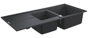 Изображение товара Мойка кухонная из искусственного гранита Grohe K400 1160x500 мм с двойной чашей