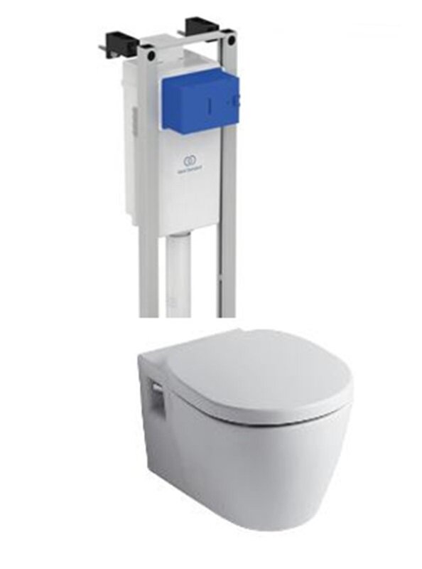 Изображение товара Инсталляция Ideal Standard ProSys Eco Frame M W220101 с унитазом Connect E803501, сиденье микролифт E712701, комплект