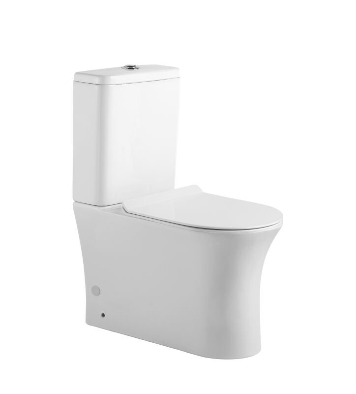 Изображение товара Напольный безободковый унитаз Agger AT01000 с микролифтом и двойным смывом