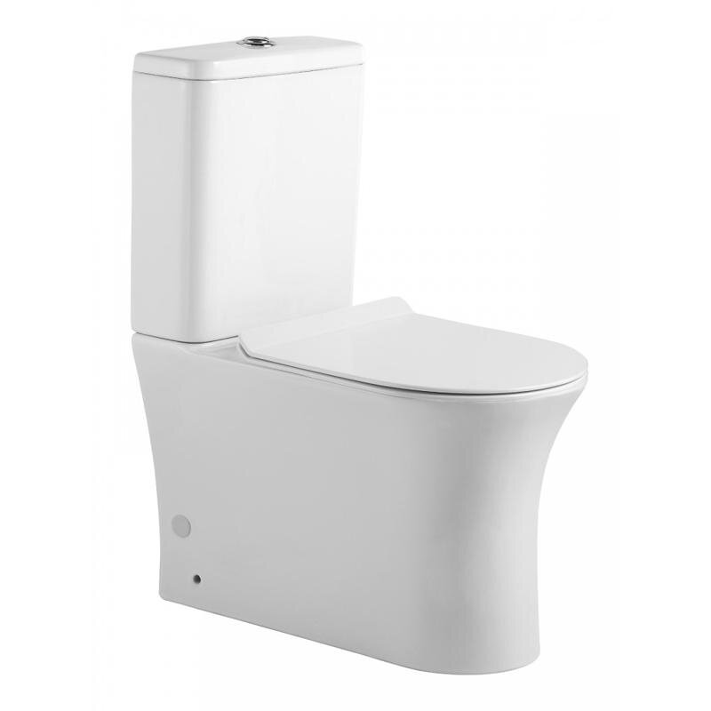 Изображение товара Напольный безободковый унитаз Agger, крышка микролифт, белый, AT01000