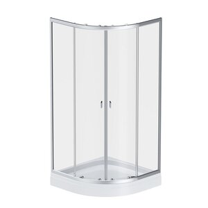 Изображение товара Душевой уголок Am.Pm X-Joy Twin Slide, 90 x 90 см, профиль хром матовый, стекло прозрачное, c поддоном, W88E-205-090MT64