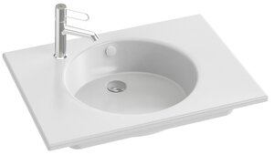 Изображение товара Раковина из огнеупорной керамики Jacob Delafon Odeon Rive Gauche EXAX112-Z-00, 70 см, белая