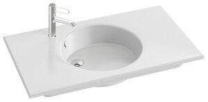 Изображение товара Раковина из огнеупорной керамики Jacob Delafon Odeon Rive Gauche EXAV112-Z-00, 90 см, белая