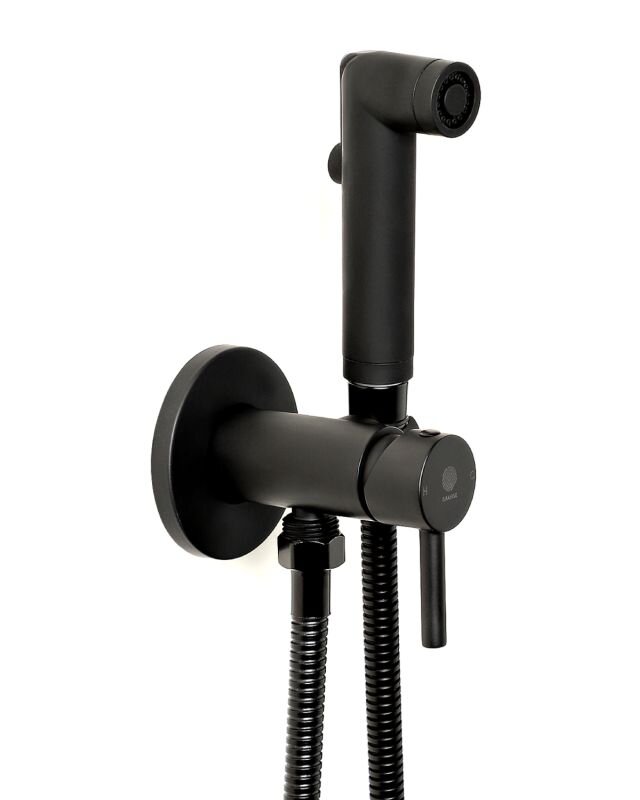 Изображение товара Гигиенический душ Orange Karl M05-888b со смесителем, черный матовый