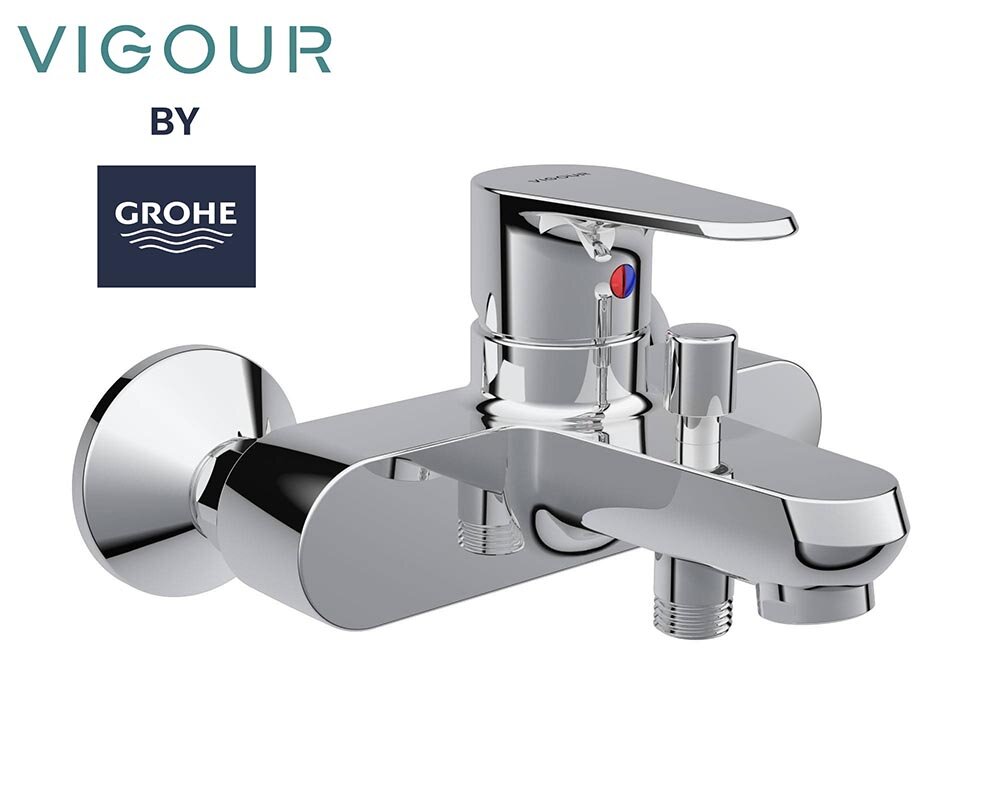 Изображение товара Смеситель для ванны и душа Grohe Vigour, 75144026, хром Изображение товара Смеситель для ванны и душа Grohe Vigour, 75144026, хром
