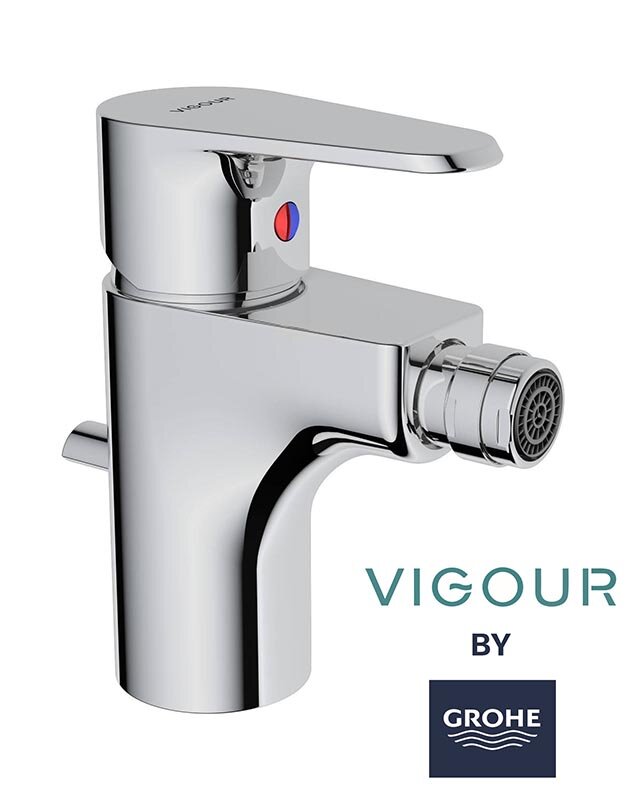 Изображение товара Смеситель для биде Grohe Vigour 75147826 с донным клапаном хром