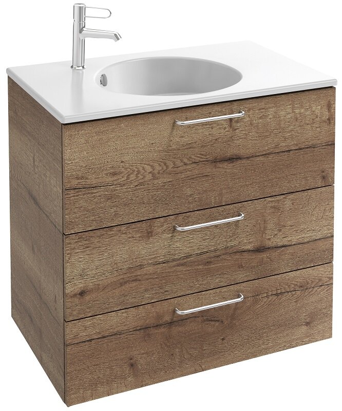 Изображение товара Тумба под раковину Jacob Delafon Odeon Rive Gauche 70 см дуб табак подвесная