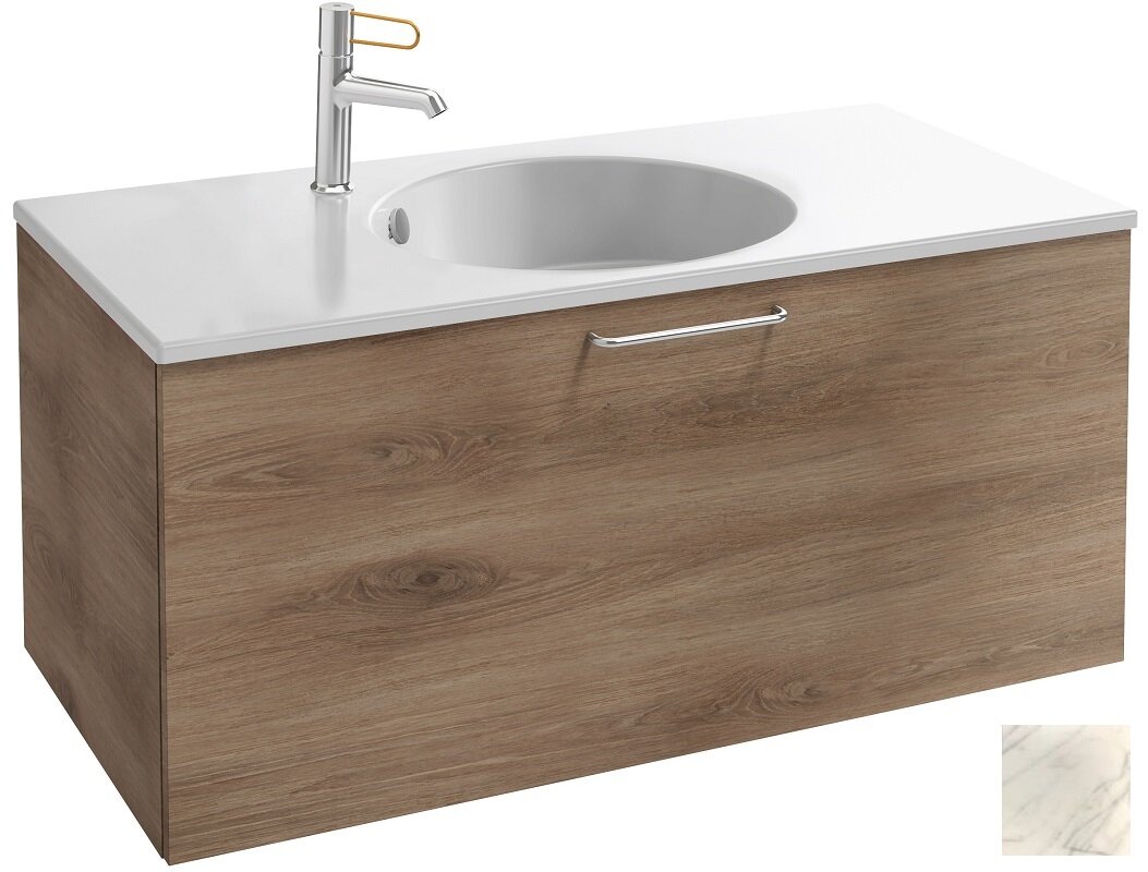 Изображение товара Тумба под раковину Jacob Delafon Odeon Rive Gauche 90 см белый мрамор