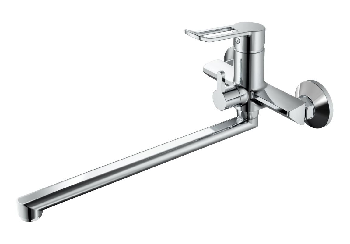 Изображение товара Смеситель для ванны и душа Haiba HB22556 с длинным изливом, хром