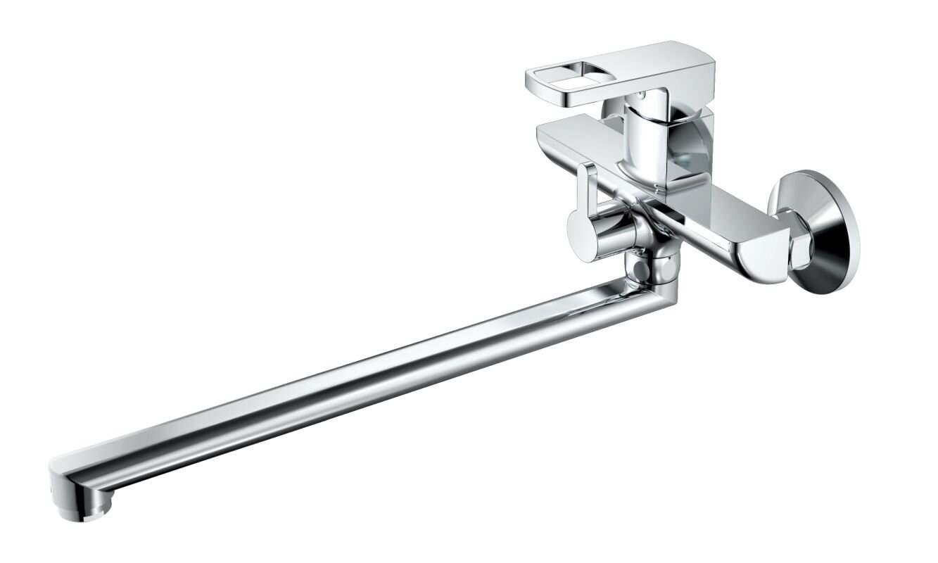 Изображение товара Смеситель Haiba HB22176 для ванны и душа с длинным изливом, хром