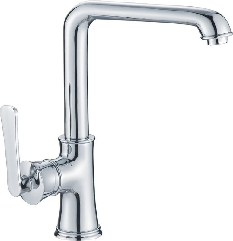 Изображение товара Смеситель для кухни Haiba HB70181 хром однорычажный Г-образный монтаж