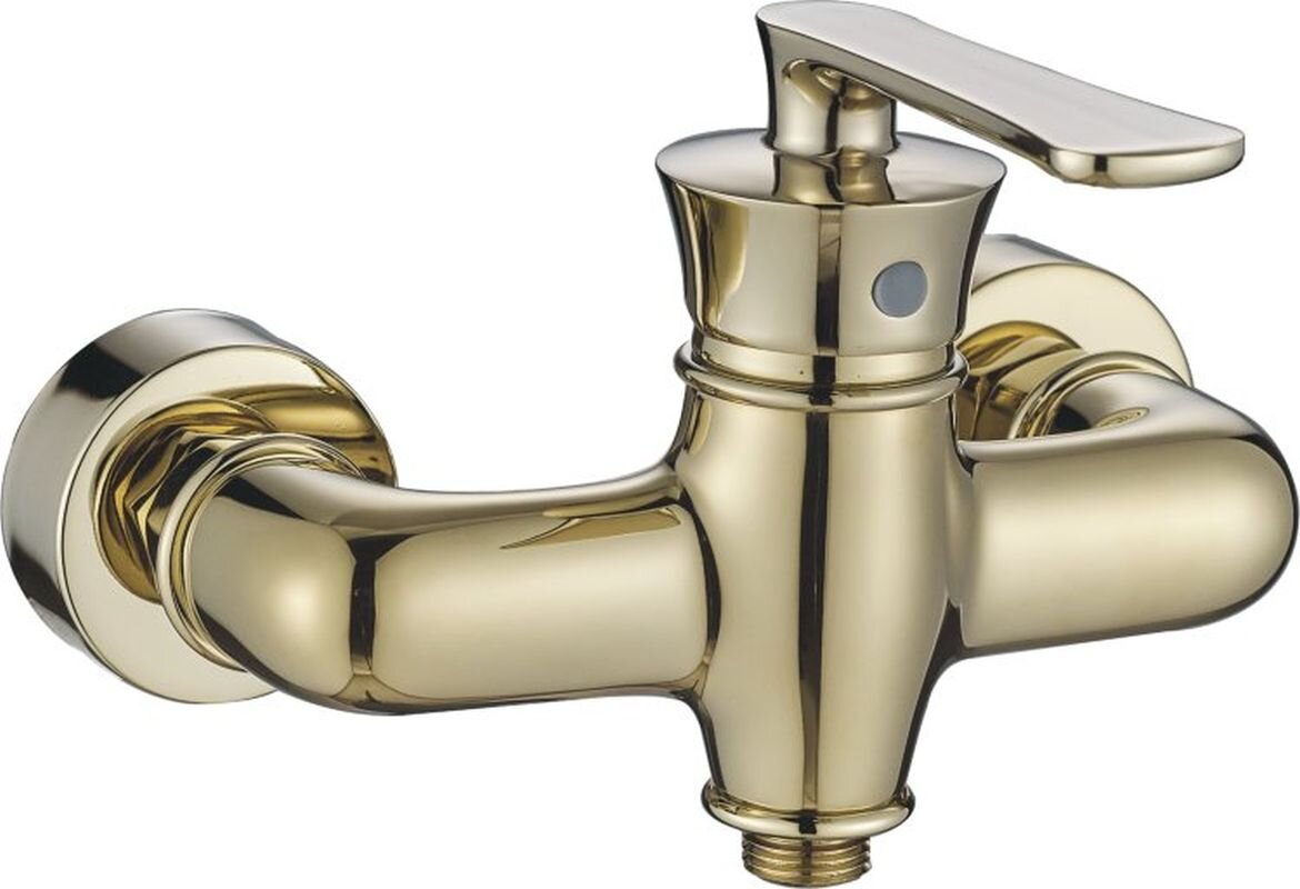 Изображение товара Смеситель для душа Haiba HB20181-5 золото однорычажный высота 13.8 см