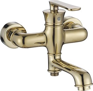 Изображение товара Смеситель для ванны и душа Haiba HB60181-5 золото Поворотный излив