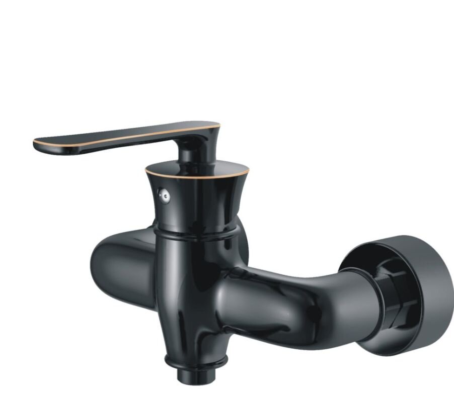 Изображение товара Смеситель для душа Haiba HB20181-7 черный однорычажный с комплектом