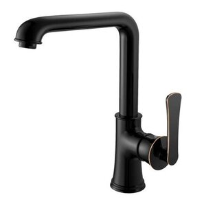 Изображение товара Смеситель для кухни Haiba HB70181-7 черный однорычажный с классическим дизайном